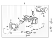 Ford Taurus X Mirror Actuator Diagram - 6U5Z-17D696-D