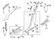 Ford Explorer Interior Door Handle Diagram - BB5Z-7831406-AJ