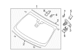 Lincoln MKT Windshield Diagram - EE9Z-7403100-A