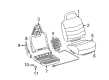 Ford Excursion Seat Covers Diagram - YC3Z7864417AAB