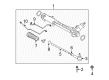 Ford Rack and Pinion Boot Diagram - 9R3Z-3K661-B