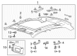 Lincoln Continental Dome Light Diagram - FA1Z-13776-AK