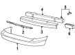 Ford Windstar Bumper Cover Diagram - F68Z-17K835-CA