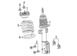 Ford Mustang Strut Mounts Diagram - CR3Z-18183-B