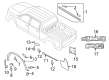 Ford F-250 Super Duty Mud Flaps Diagram - CL3Z-16A550-V