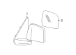 Ford Ranger Car Mirror Diagram - F57Z-17K707-J