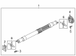 Ford CV Joint Companion Flange Diagram - 4C2Z-4782-A