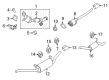 Ford Transit Connect Muffler Strap Diagram - 2M5Z-5A262-A