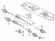 Ford EcoSport CV Joint Diagram - GN1Z-3A329-J
