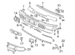 Ford Explorer Bumper Cover Diagram - 2L2Z-17D957-SAPTM