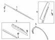 Lincoln Aviator Door Moldings Diagram - LC5Z-78255A35-C