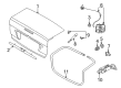 Ford Focus Trunk Lid Latch Diagram - 7S4Z-5443200-A