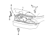 Ford Mustang Trunk Lid Latch Diagram - YR3Z-6343200-CA