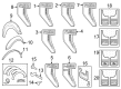 Ford F-150 Lightning Mud Flaps Diagram - VML3Z-16A550-FB