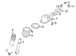 Ford Taurus X Strut Mounts Diagram - 5F9Z-18A161-AB
