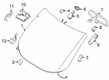 Ford E-Transit Car Mirror Diagram - DU5Z-17700-U