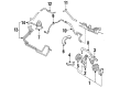 Ford Probe Power Steering Hose Diagram - F42Z3A719D