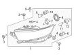 Ford Police Interceptor Sedan Headlight Diagram - DG1Z-13008-L