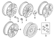 Ford Escape Spare Wheel Diagram - CJ5Z-1007-K
