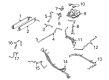Ford Maverick Water Hose Diagram - LX6Z-8260-Q