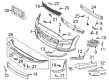 Ford Mustang License Plate Diagram - KR3Z-17A385-AA