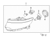 Ford Edge Headlight Diagram - BT4Z-13008-B
