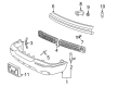 Mercury Marauder Bumper Cover Diagram - 3W3Z-17D957-AAA