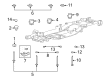 Ford F-150 Lightning Crossmember Bushing Diagram - ML3Z-2500154-C