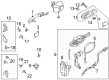 Ford Bronco Interior Door Handle Diagram - M2DZ-7822601-AC