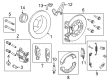 Ford Crown Victoria Brake Pads Diagram - 2W1Z-2200-AA