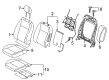 Ford EcoSport Seat Covers Diagram - GN1Z-5862901-KG