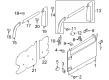 Ford Transit-350 Door Moldings Diagram - CK4Z-6125508-AE
