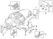 Ford Escape Cup Holder Diagram - GJ5Z-7813562-CA