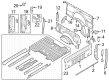 Ford F-350 Super Duty Floor Pan Diagram - HC3Z-9611215-A