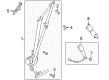 Lincoln MKZ Seat Belt Diagram - DG9Z-5461203-AAN