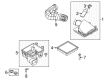 Ford Air Intake Hose Diagram - 4R3Z-9B659-AA