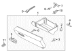 Lincoln MKS Glove Box Diagram - DA5Z-54060T10-AB