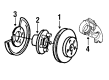 Ford Aerostar Brake Rotor Diagram - YL6Z-1V125-AA