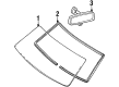 Mercury Windshield Diagram - XF5Z-1203100-AA