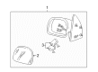 Ford Excursion Car Mirror Diagram - YC3Z-17K707-AB