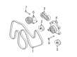 Ford Timing Belt Idler Pulley Diagram - BC3Z-8678-B