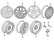 Ford Spare Wheel Diagram - FM5Z-1007-A
