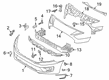 Ford Transit Connect Bumper Cover Diagram - KT1Z-17757-SK