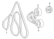 Lincoln Mark LT Drive Belt Diagram - 5L3Z-8620-EA