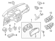 Mercury Milan A/C Switch Diagram - 9E5Z-19980-F