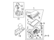 Ford Mustang Air Filter Box Diagram - FR3Z-9600-F