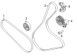 Ford Bronco Serpentine Belt Diagram - L1MZ-8620-B