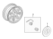 Lincoln Blackwood Wheel Cover Diagram - 2C6Z-1130-AA