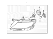 Lincoln MKX Headlight Diagram - BA1Z-13008-C