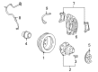 Ford F-350 Super Duty Backing Plate Diagram - F81Z-1214-AA